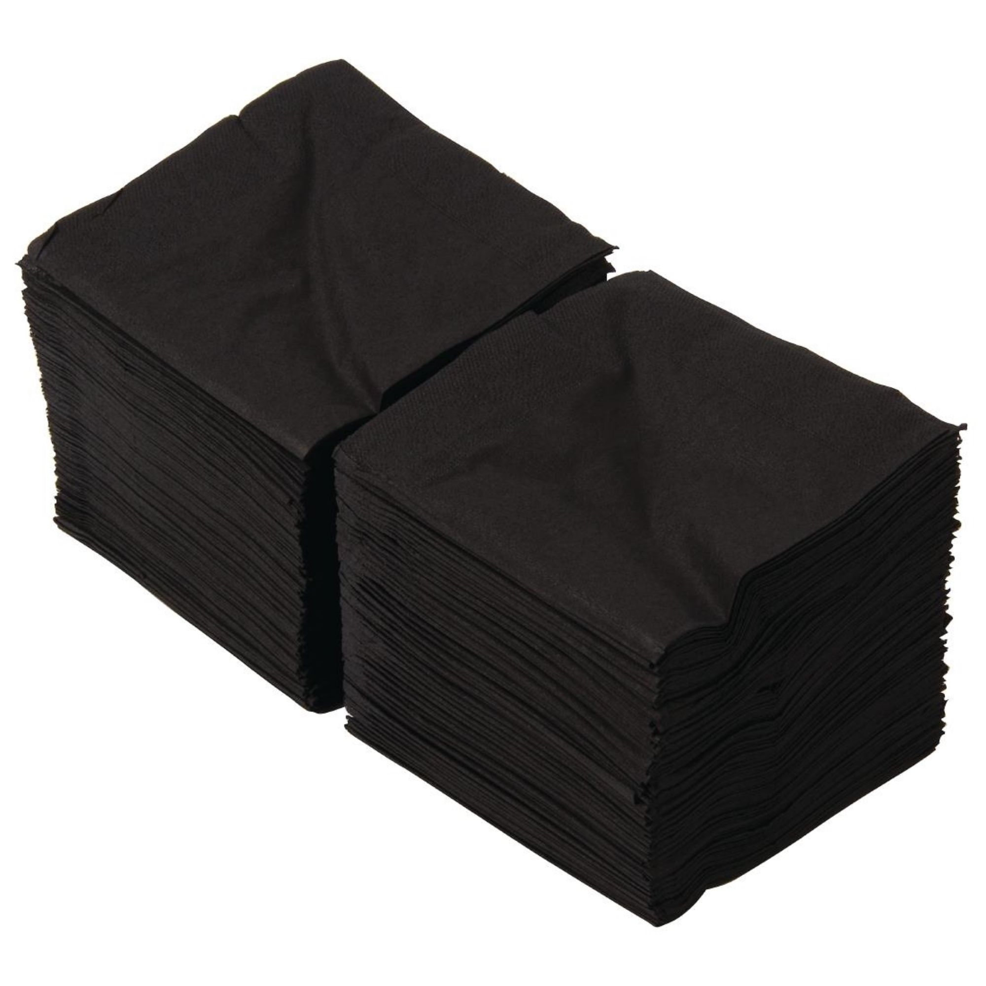 Picture of Swantex Cocktail Napkin Black 25x25cm 2ply 1/4 Fold (Pack of 2000)