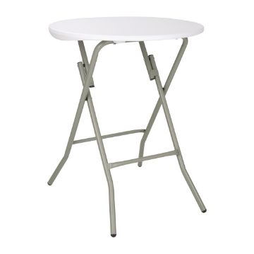 Picture of Bolero Round Folding Table Granite White 600mm (Single)