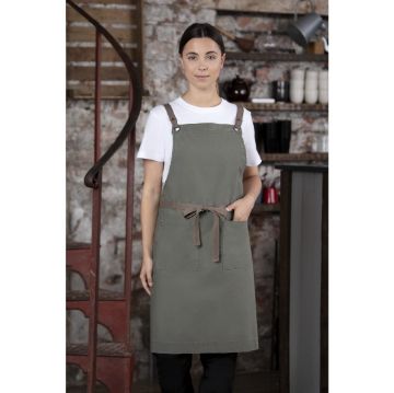 Picture of Southside Cotton Canvas Bib Apron Khaki