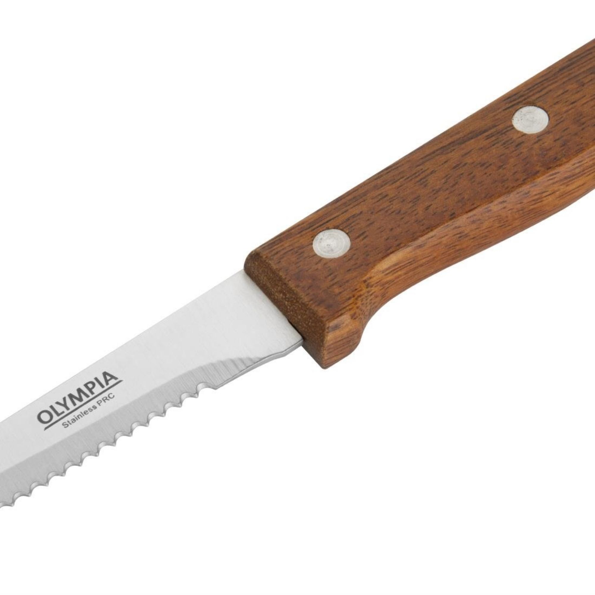 Picture of Olympia Steak Knives Wooden Handle (12 pack)