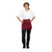 Picture of Whites Short Bistro Apron Burgundy