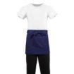 Picture of Whites Short Bistro Apron Navy Blue