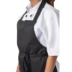 Picture of Nisbets Essentials Bib Aprons Polycotton Black (Pack of 2)