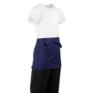 Picture of Whites Short Bistro Apron Navy Blue