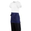 Picture of Whites Short Bistro Apron Navy Blue