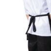 Picture of Nisbets Essentials Bib Aprons Polycotton Black (Pack of 2)
