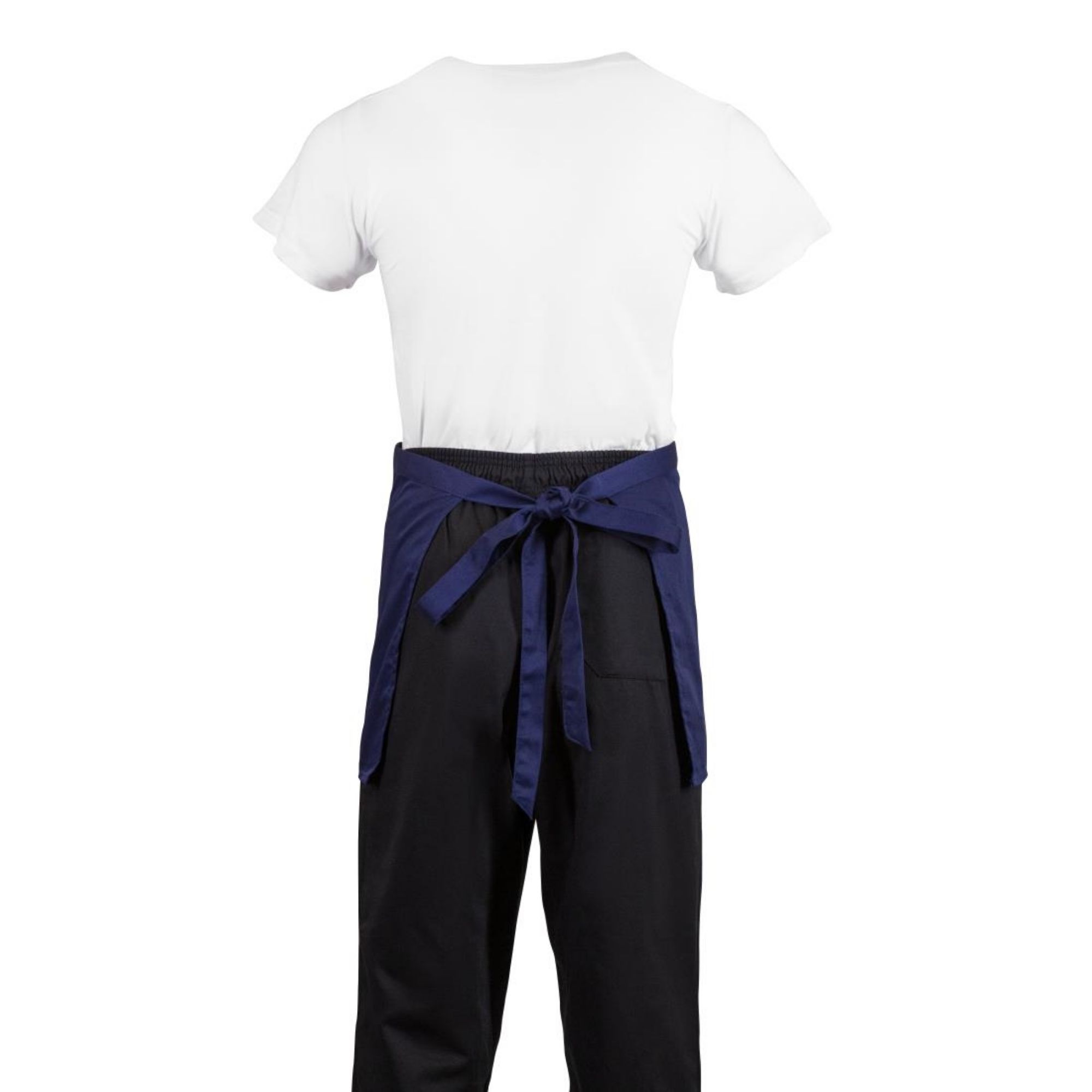 Picture of Whites Short Bistro Apron Navy Blue