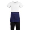 Picture of Whites Short Bistro Apron Navy Blue