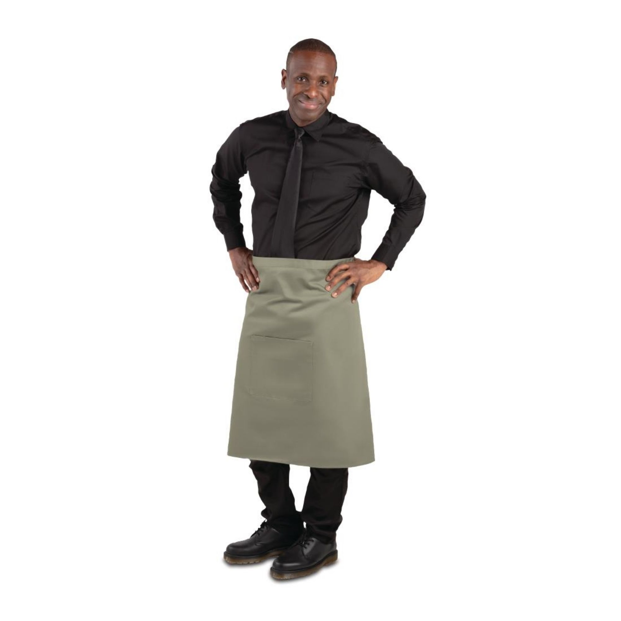 Picture of Whites Regular Bistro Apron Olive