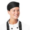 Picture of Nisbets Essentials Chef Skull Caps Black (Pack of 2)