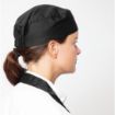 Picture of Nisbets Essentials Chef Skull Caps Black (Pack of 2)