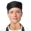 Picture of Nisbets Essentials Chef Skull Caps Black (Pack of 2)