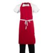 Picture of Whites Bib Apron Red