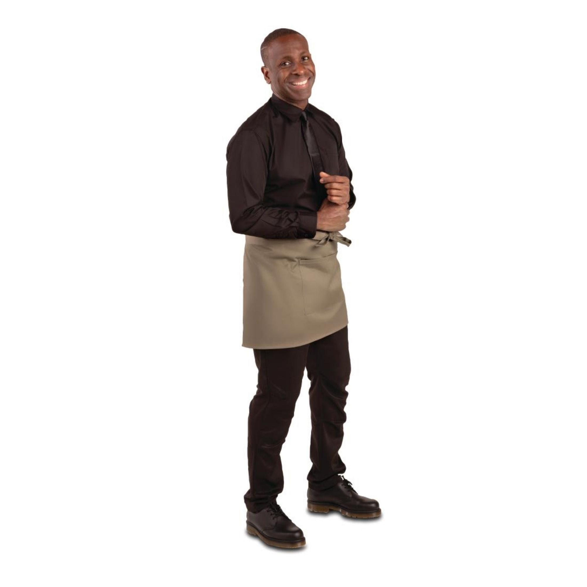 Picture of Whites Short Bistro Apron Tan