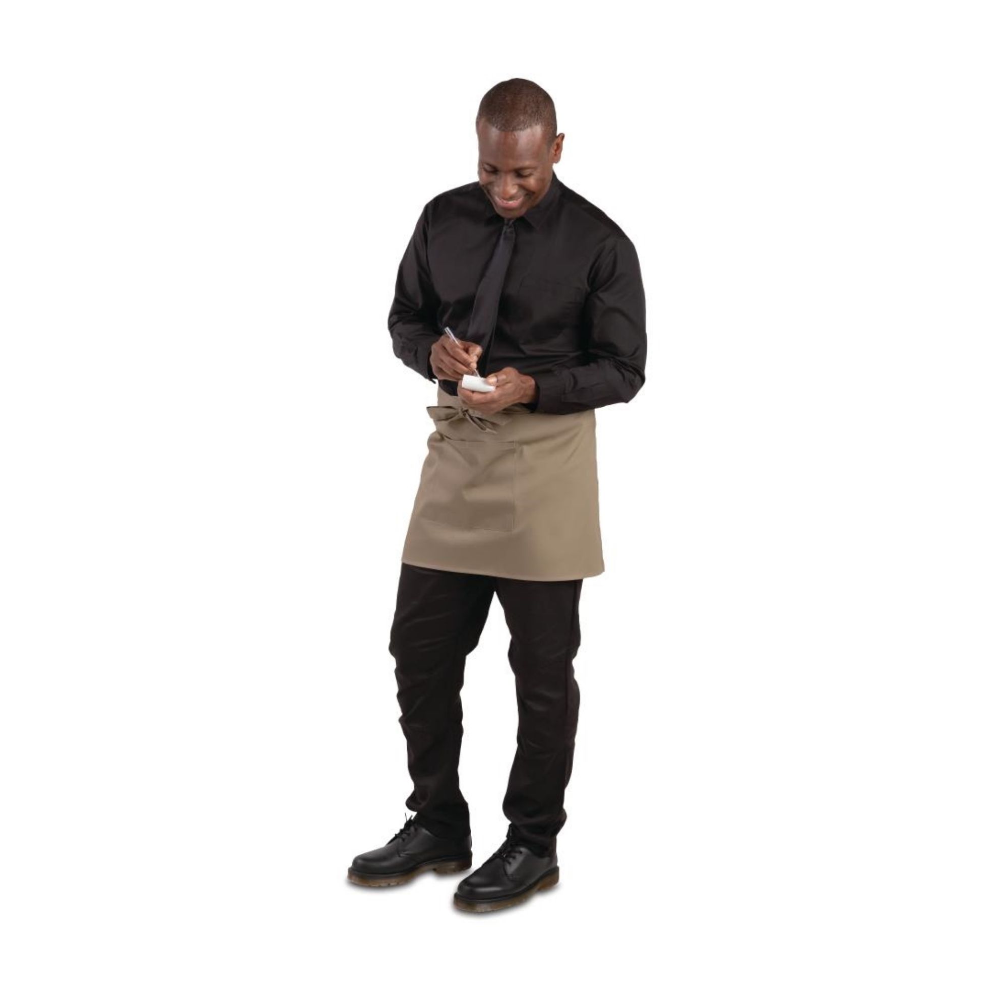 Picture of Whites Short Bistro Apron Tan