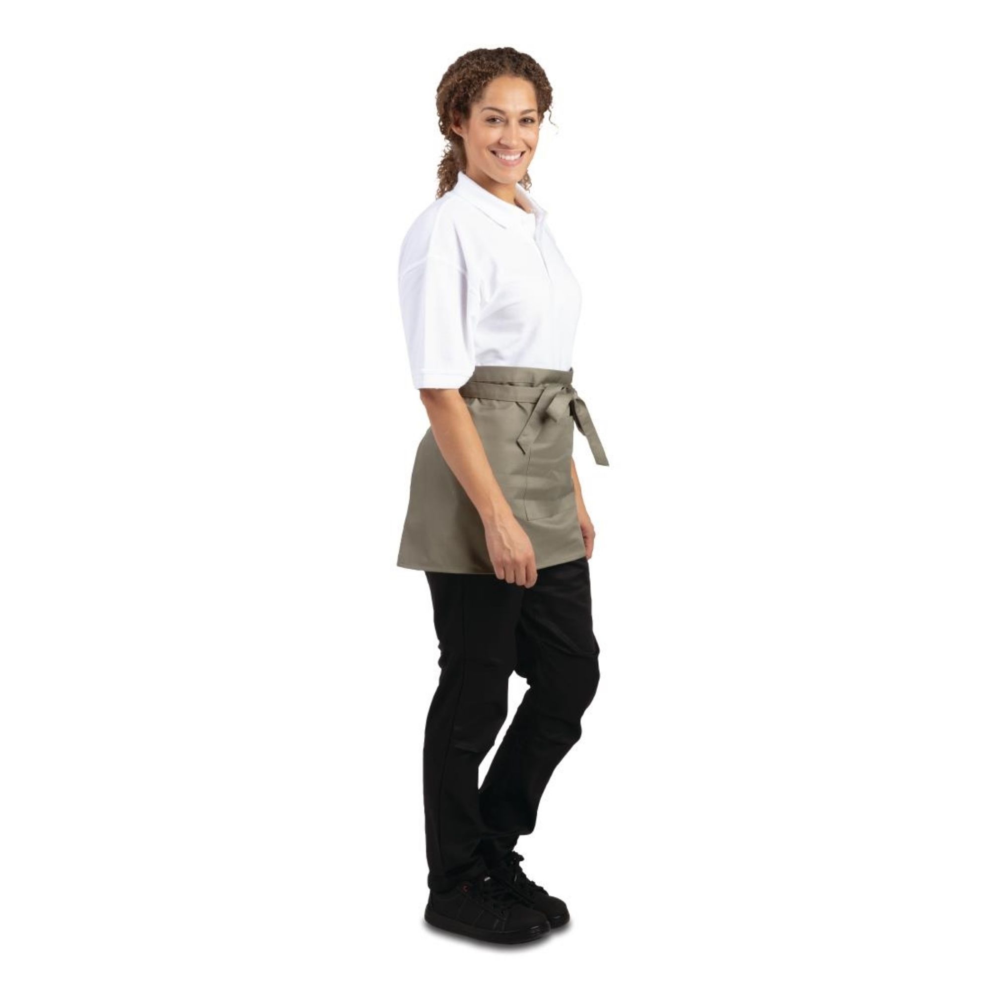 Picture of Whites Short Bistro Apron Olive