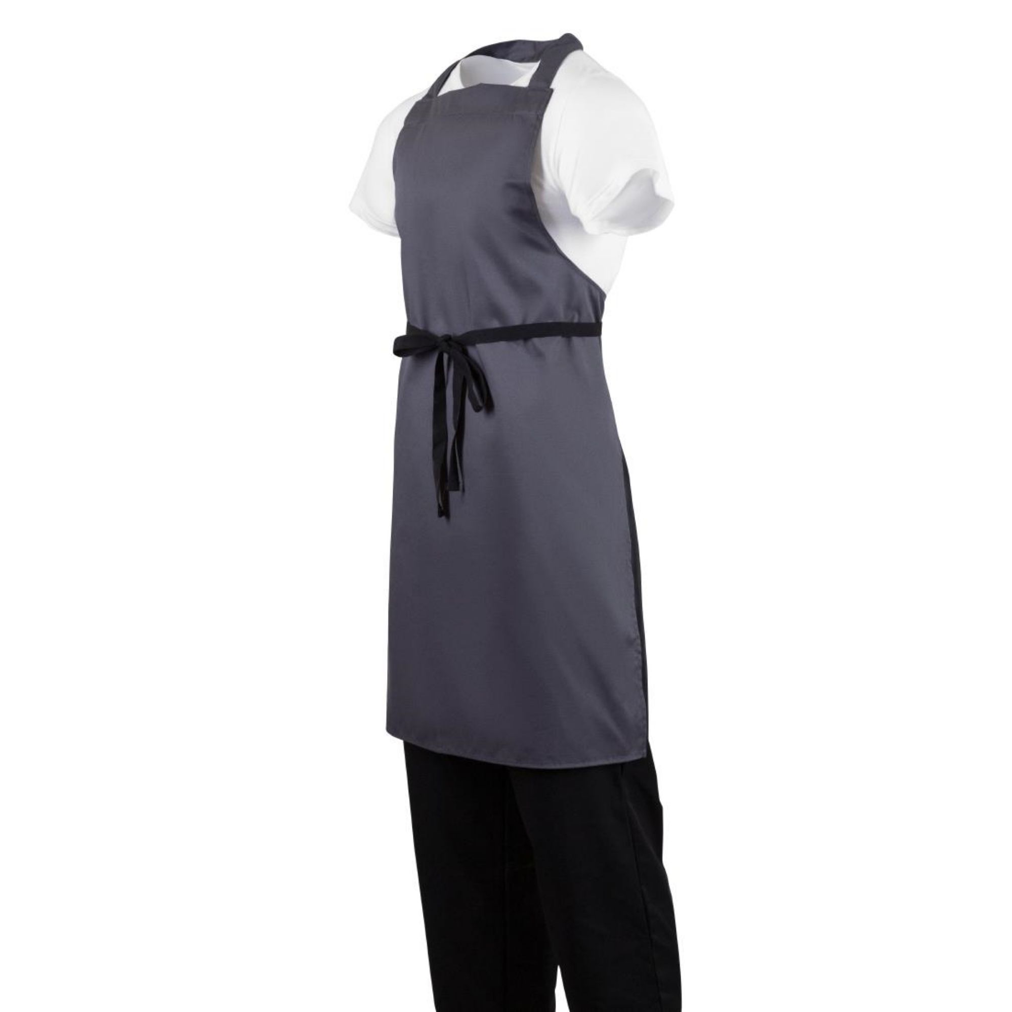 Picture of Whites Polycotton Bib Apron Charcoal