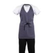 Picture of Whites V Neck Service Apron Charcoal