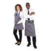 Picture of Whites V Neck Service Apron Charcoal