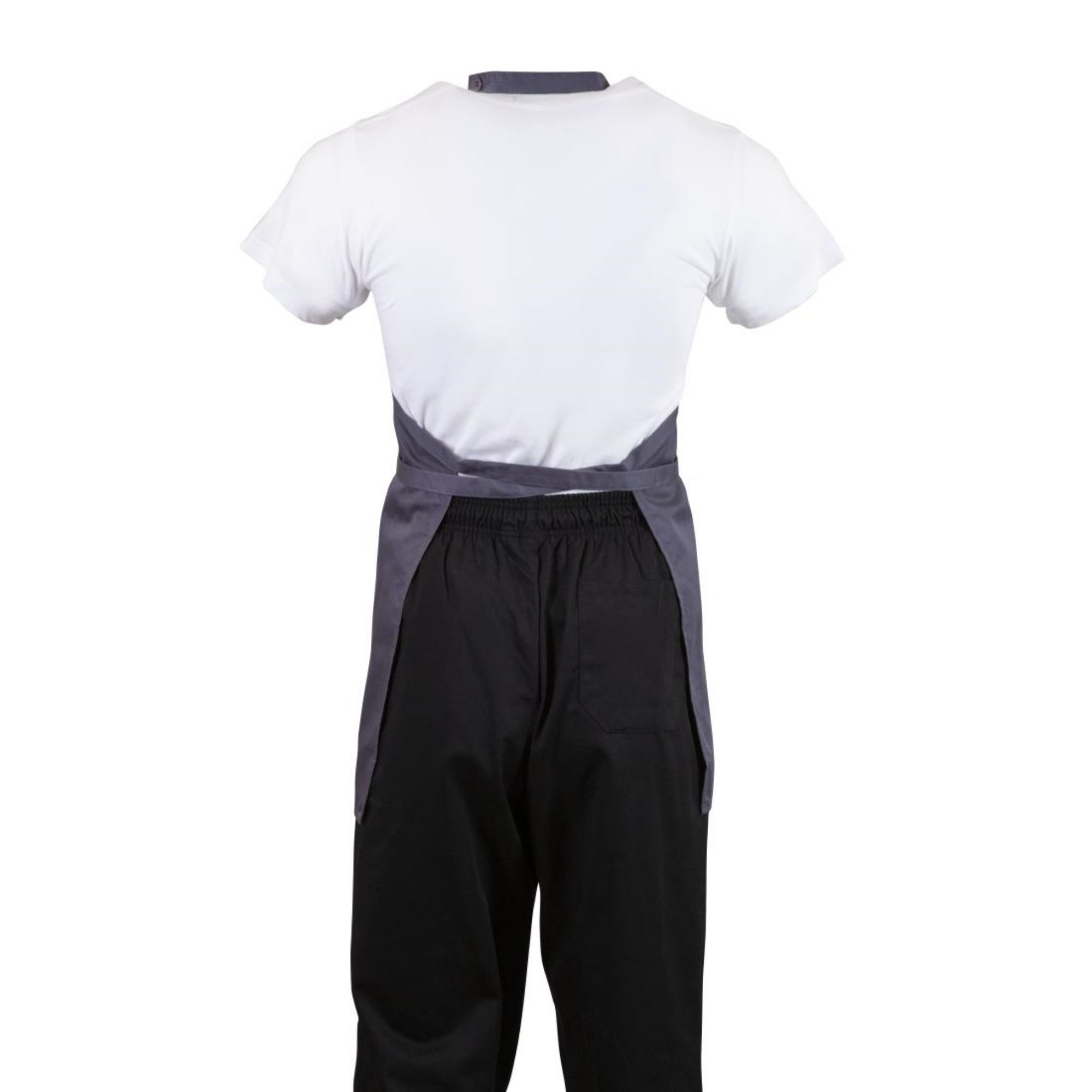 Picture of Whites V Neck Service Apron Charcoal