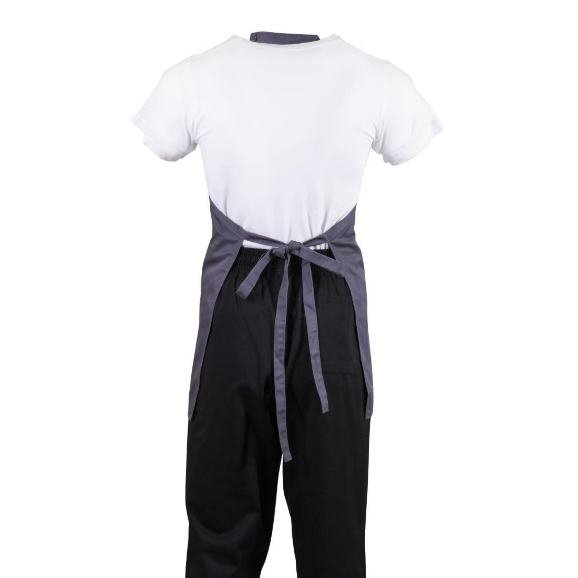 Picture of Whites V Neck Service Apron Charcoal