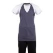 Picture of Whites V Neck Service Apron Charcoal