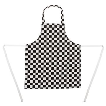 Picture of Whites Childrens Bib Apron Big Black and White Check
