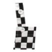 Picture of Whites Childrens Bib Apron Big Black and White Check