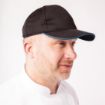 Picture of Chef Works Cool Vent Baseball Cap Black with Blue