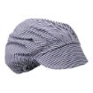 Picture of Whites Peaked Unisex Hat Blue and White Check