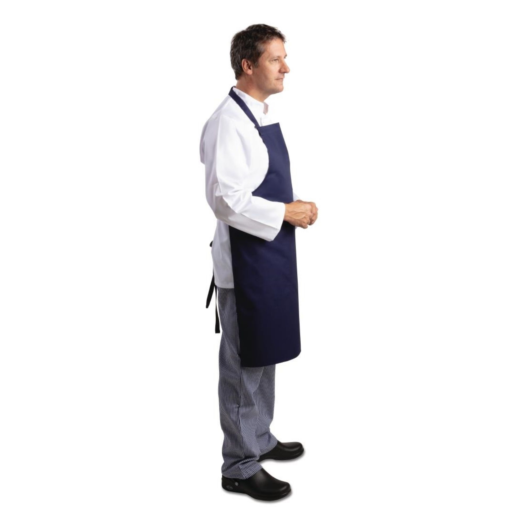 Picture of Whites Bib Apron Navy Blue