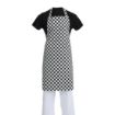 Picture of Whites Bib Apron Black and White Check