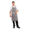 Picture of Whites Bib Apron Black and White Check