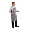 Picture of Whites Bib Apron Black and White Check