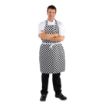 Picture of Whites Bib Apron Black and White Check