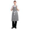 Picture of Whites Bib Apron Black and White Check