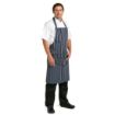 Picture of Whites Butchers Apron Navy Stripe with Pocket