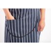Picture of Whites Butchers Apron Navy Stripe with Pocket