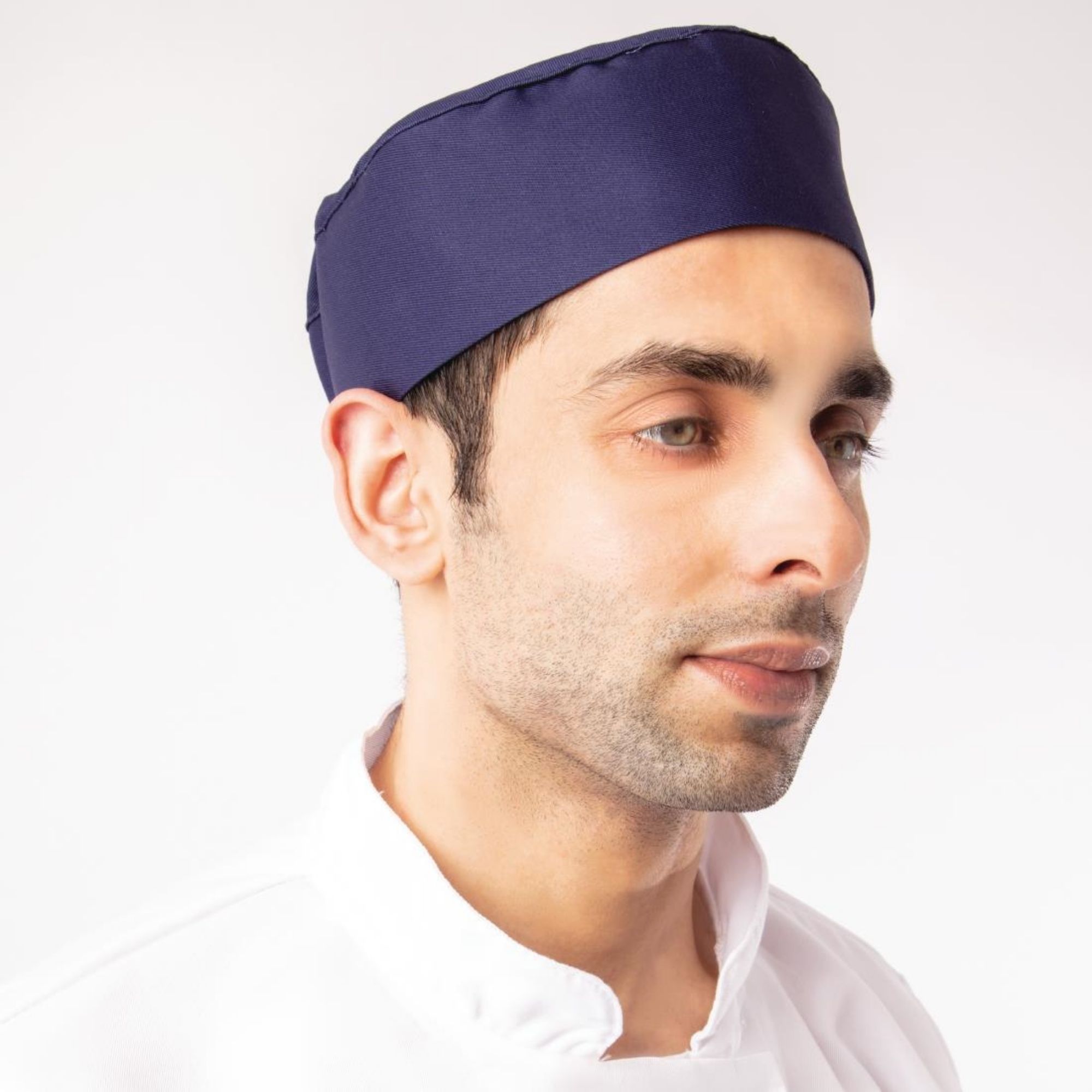 Picture of Whites Chefs Skull Cap Blue