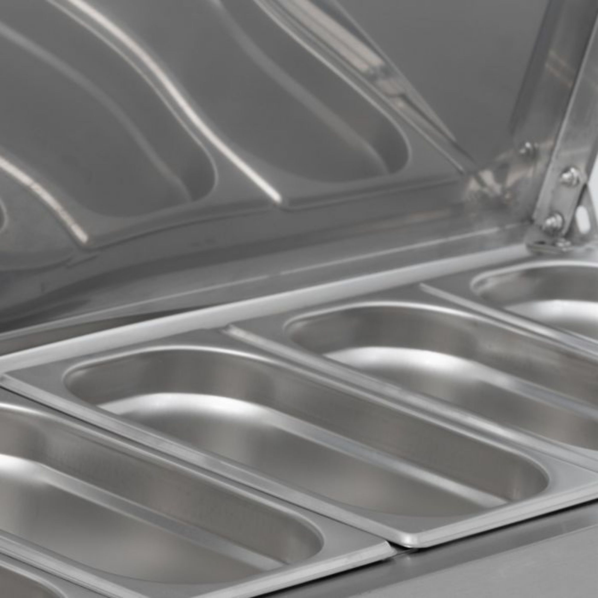 Picture of BLIZZARD 1.5m Hinged 1/4 Gastronorm Prep Top TOP1500-14EN