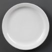 Picture of Olympia Whiteware Narrow Rimmed Plates 250mm (Pack of 12)