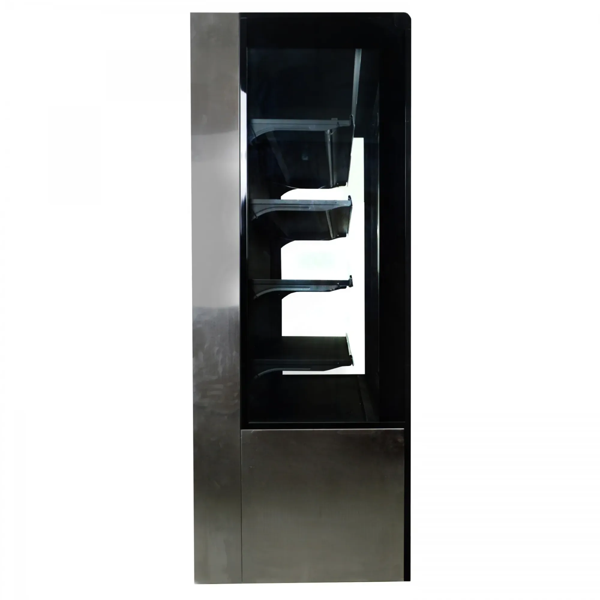 Picture of Blizzard BTD200SS-GD Stainless Steel Tiered Display With Sliding Glass Doors