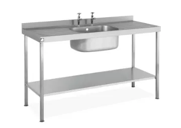 Picture of Parry SINKSBDD - Stainless Steel Assembled Sink Single Bowl Double Drainer