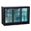 Picture of KOLDBOX Triple Glass Sliding Door Bottle Cooler Black KBC3SL