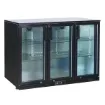 Picture of KOLDBOX Triple Glass Hinged Door Bottle Cooler Black KBC3