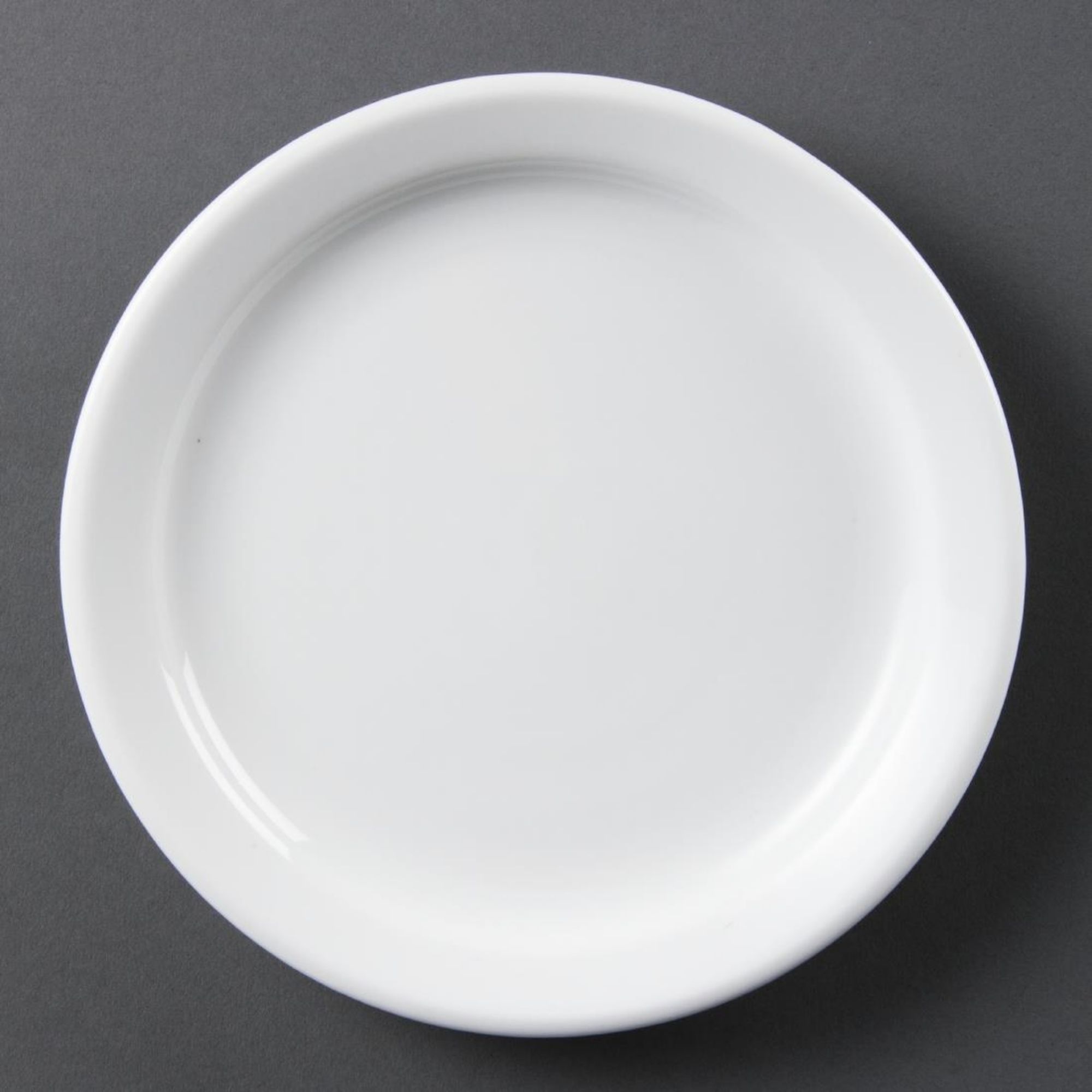Picture of Olympia Whiteware Narrow Rimmed Plates 180mm (Pack of 12)