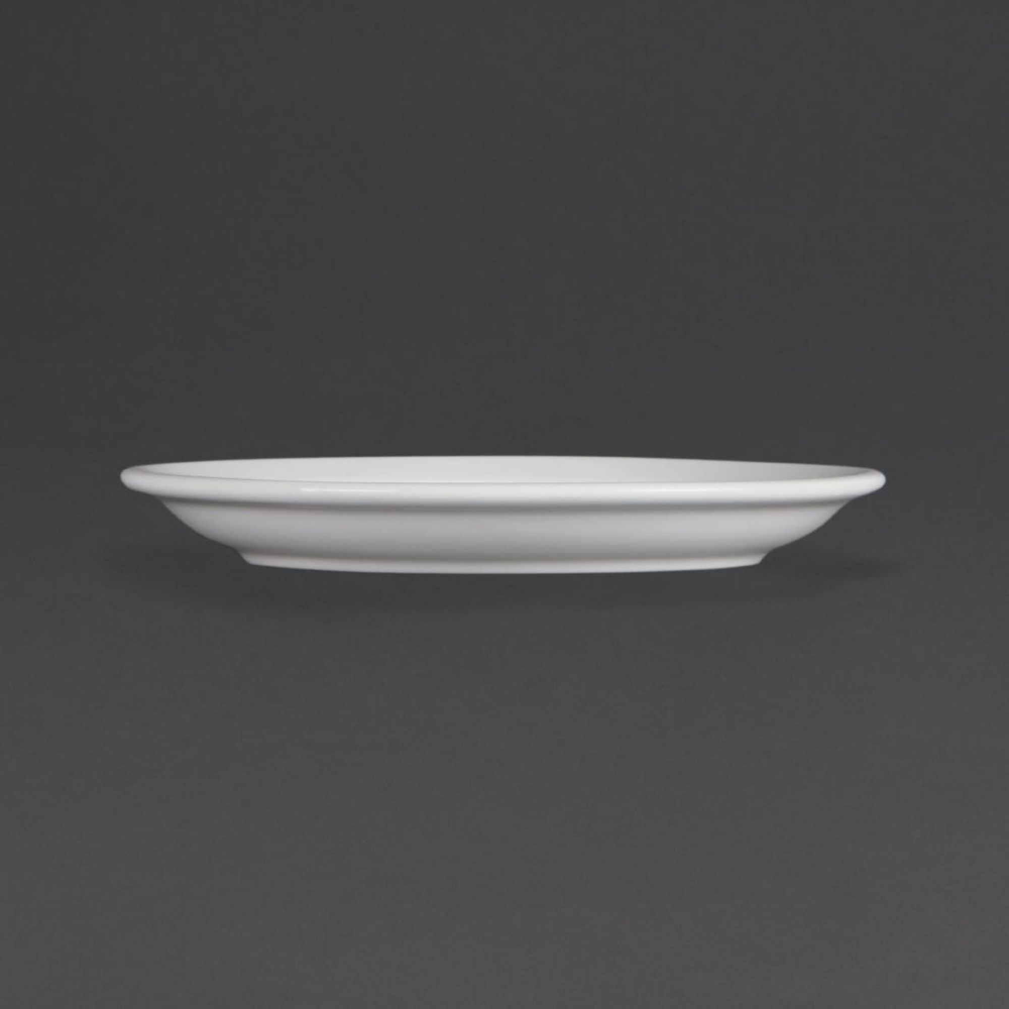 Picture of Olympia Whiteware Narrow Rimmed Plates 180mm (Pack of 12)