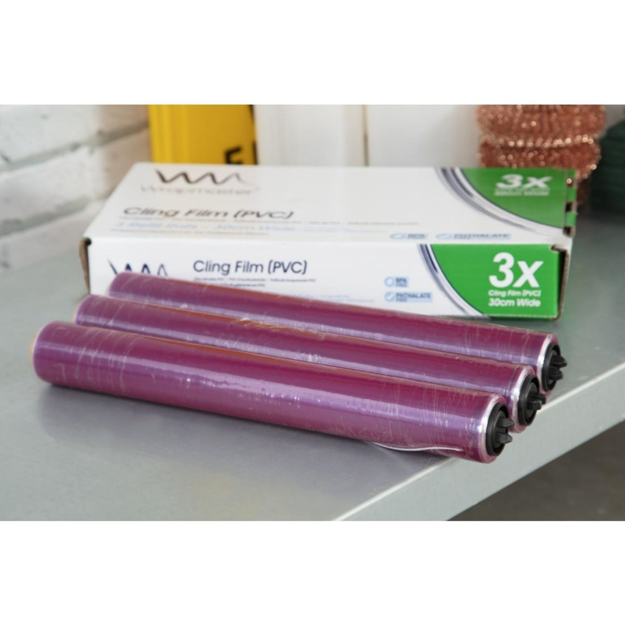 Picture of Wrapmaster Cling Film 300mm x 100m (3 Pack)