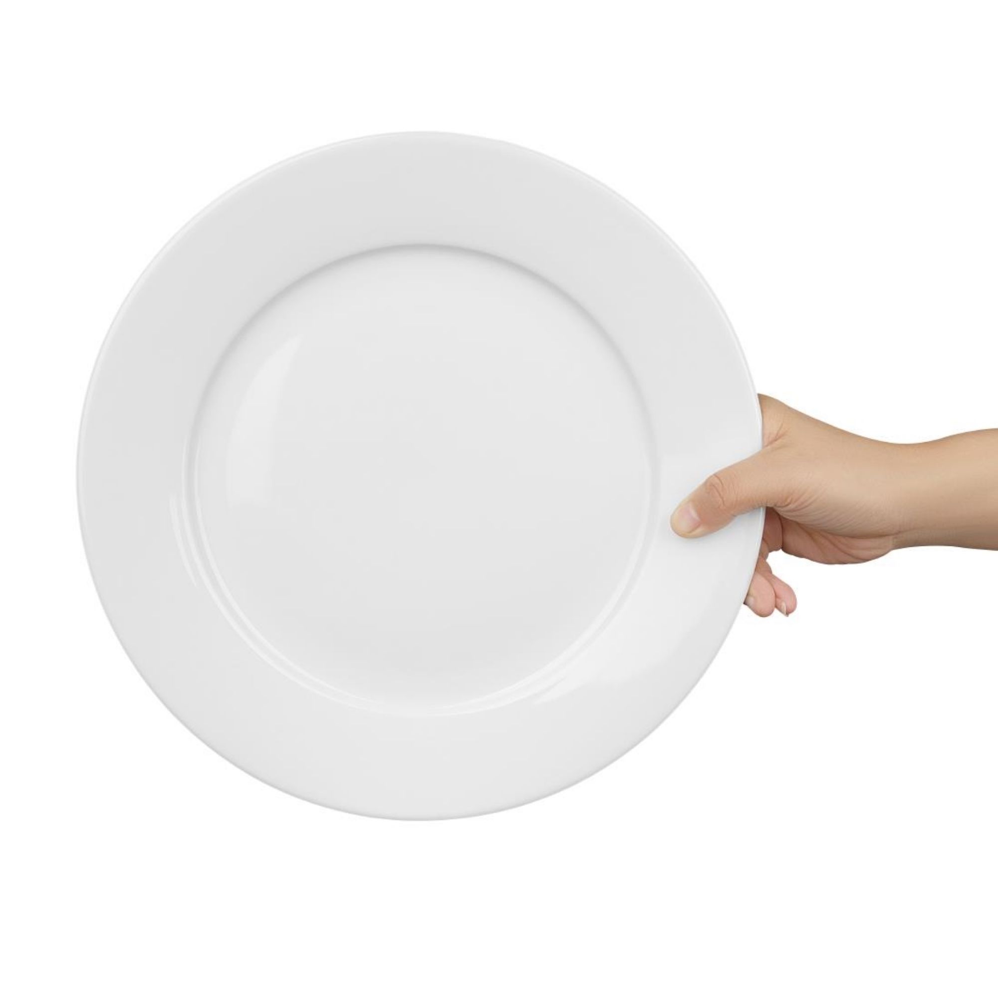 Picture of Olympia Whiteware Wide Rimmed Plates 280mm (Pack of 6)