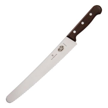 Picture of Victorinox Serrated Curved Blade Rosewood Pastry Knife 25.4cm